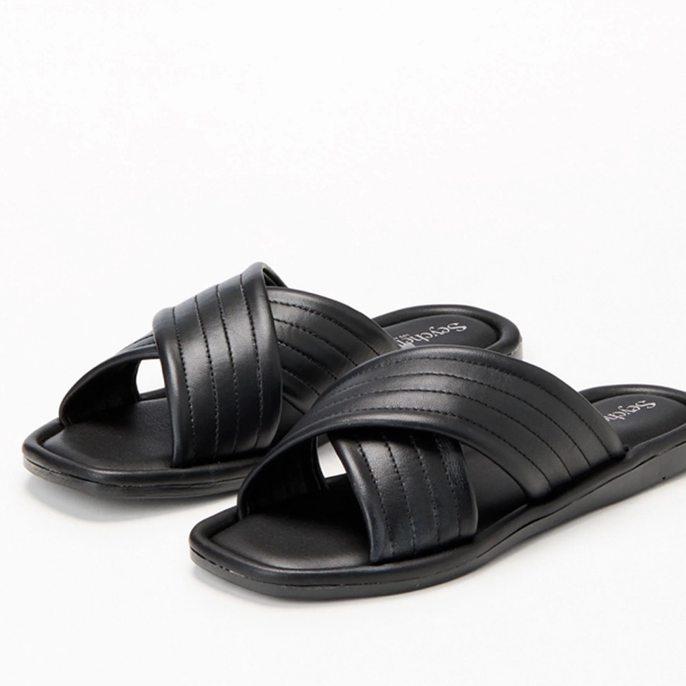 Seychelles Women's Black Sandals - Made in Italy 🇮🇹